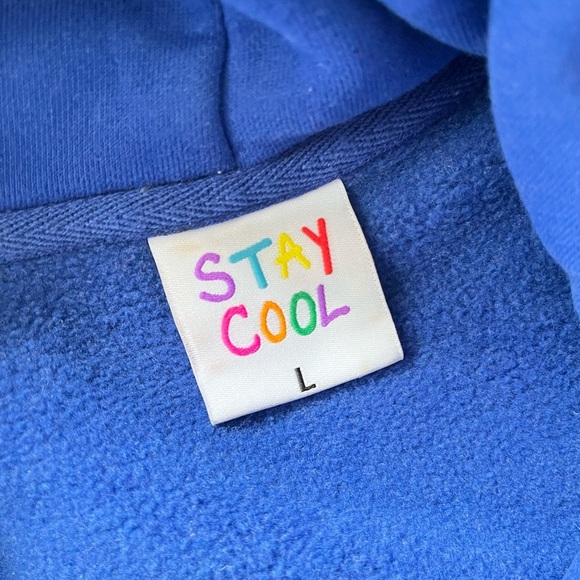 Stay Cool Sweatshirt Women’s Large Puff Paint in Royal - Picture 5 of 9